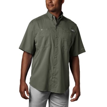 Columbia Overhemd Heren, PFG Tamiami II Short Sleeve Grijs Groen, 64MTULFIC